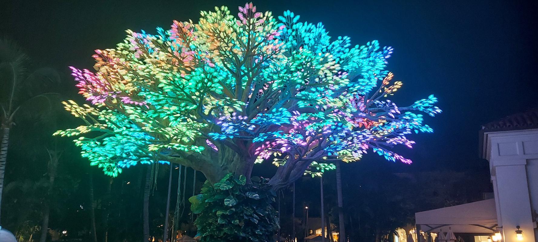 LED tree installation