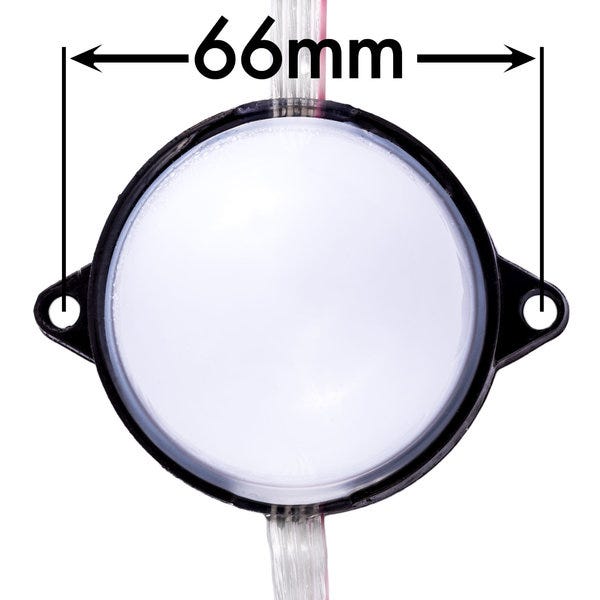 Milky White 50MM RGB Pixel LED Dome Module String Light