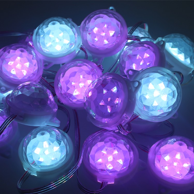 Milky White 50MM RGB Pixel LED Dome Module String Light