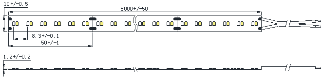 DTW/Dim-to-Warm Flexible LED Strip Light