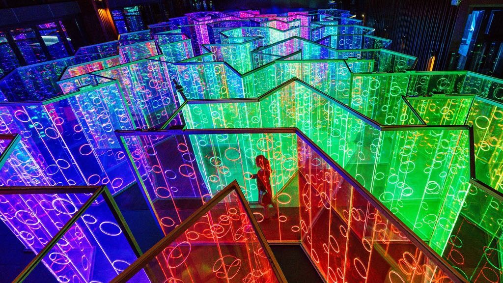 Brilliant Outdoor LED Light Maze Project Delivered in Spain