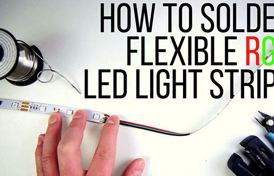 How to solder the strips?