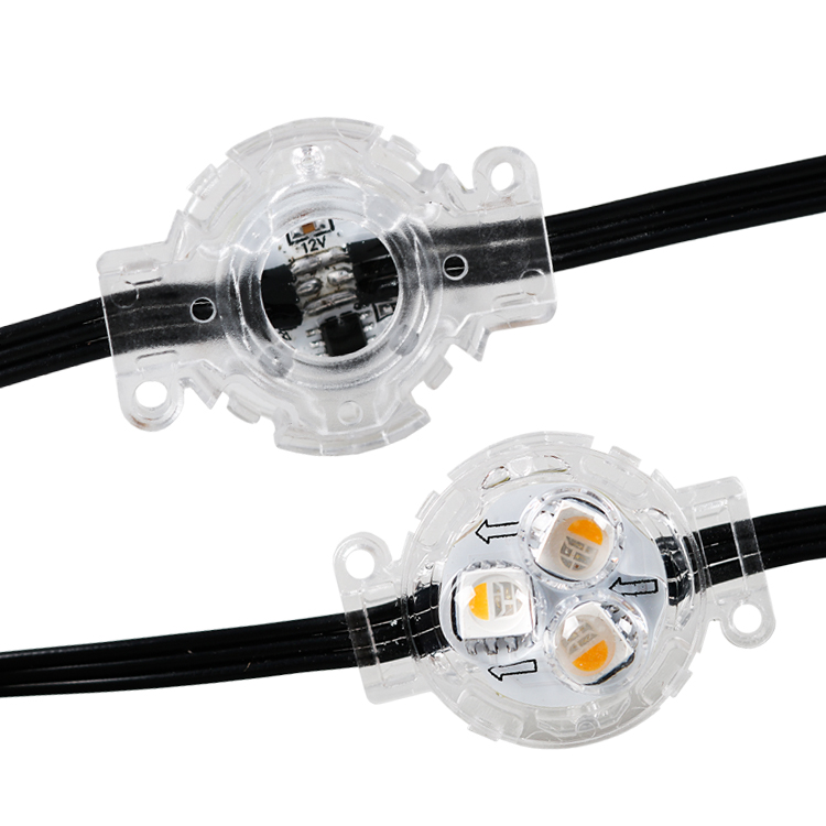 DC12/24/48V 30MM RGBW LED Dot Pixel Outdoor Permanent Light