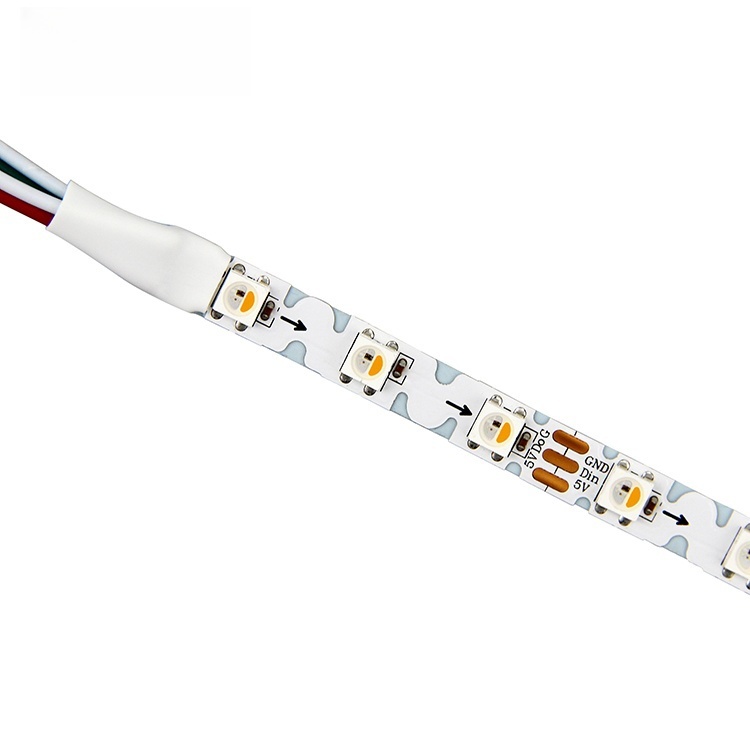 DC5V S Shape Addressable Digital ZigZag RGBW/RGB LED Strip