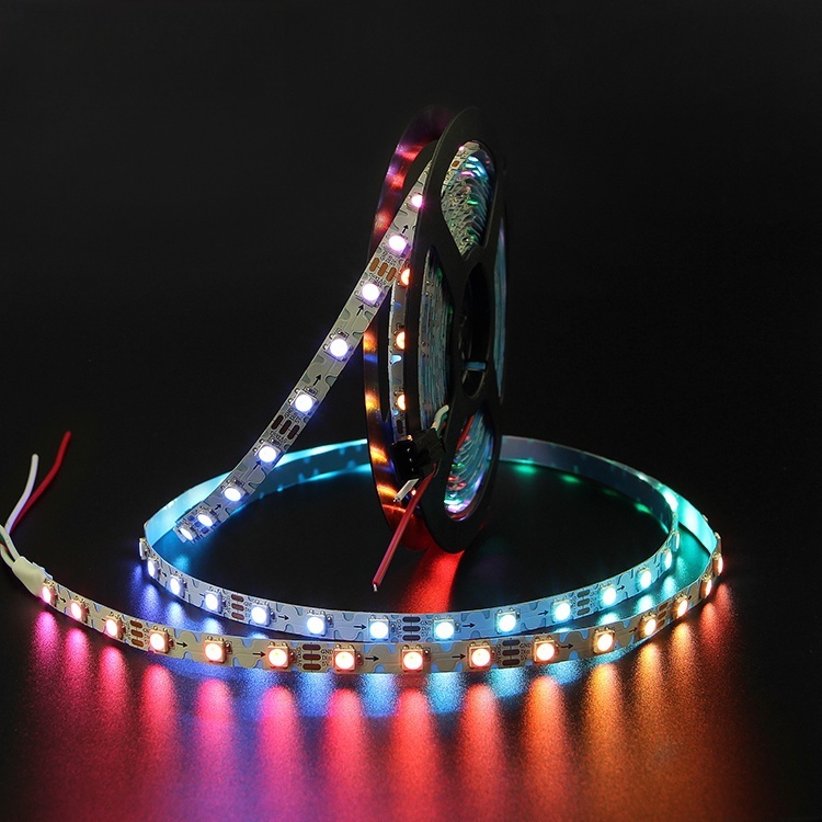 DC5V S Shape Addressable Digital ZigZag RGBW/RGB LED Strip