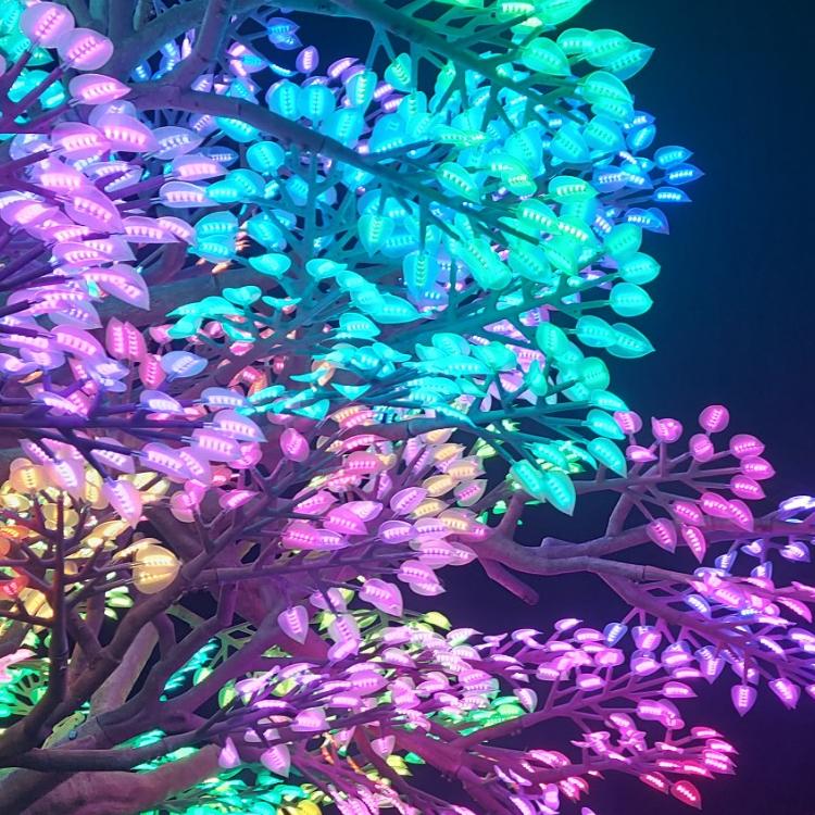 LED Tree Sculpture | Interactive Outdoor Light Art | BioLumina