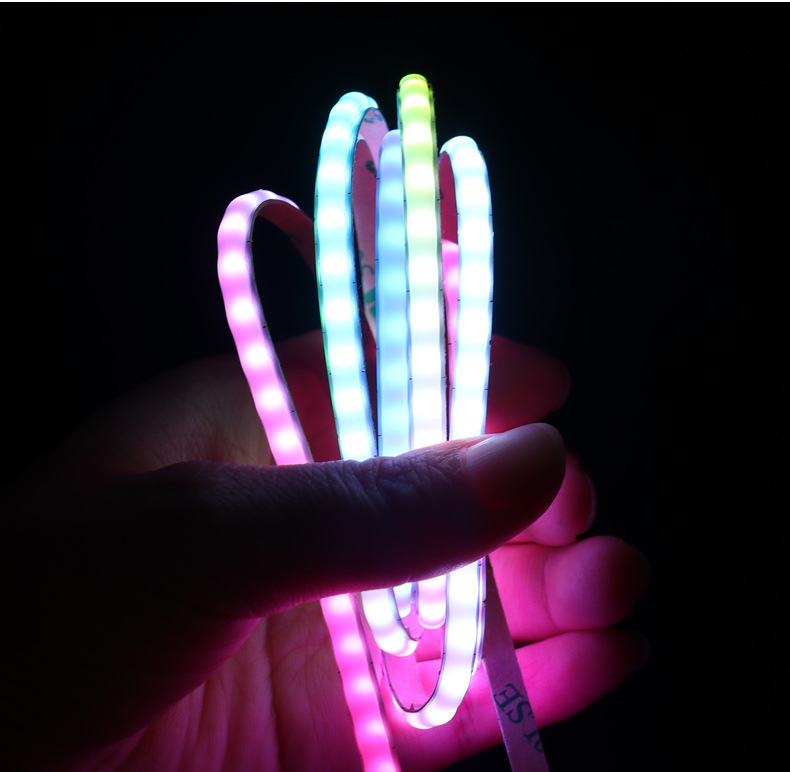 COB Magic Full Color 5mm PCB 5V 12V 160 LEDs Strip Light