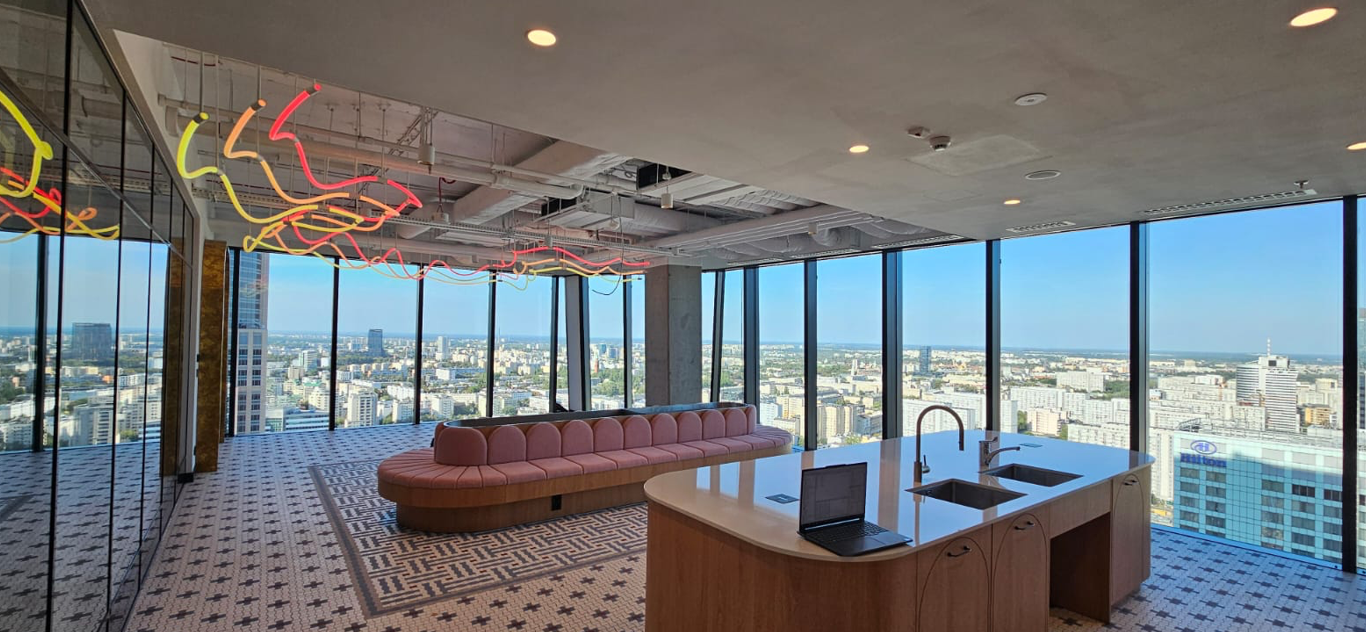 Customer Case | 600 Meters of Our 25mm RGB 360° Neon Flex Installed in Premium Office Space in Poland