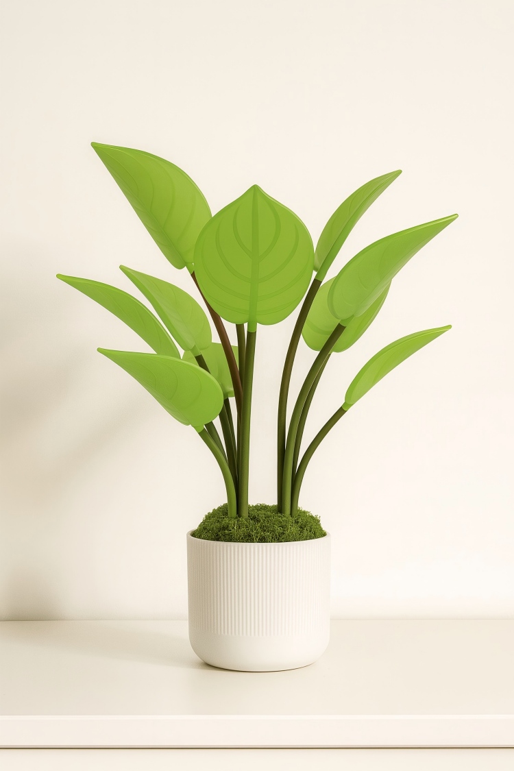 Botanical Decorative Table Lamp Digital LED Plant Light