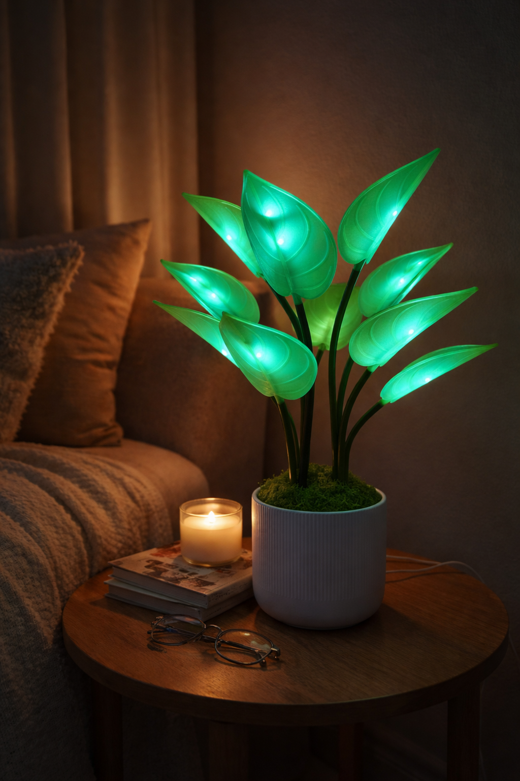 Botanical Decorative Table Lamp Digital LED Plant Light