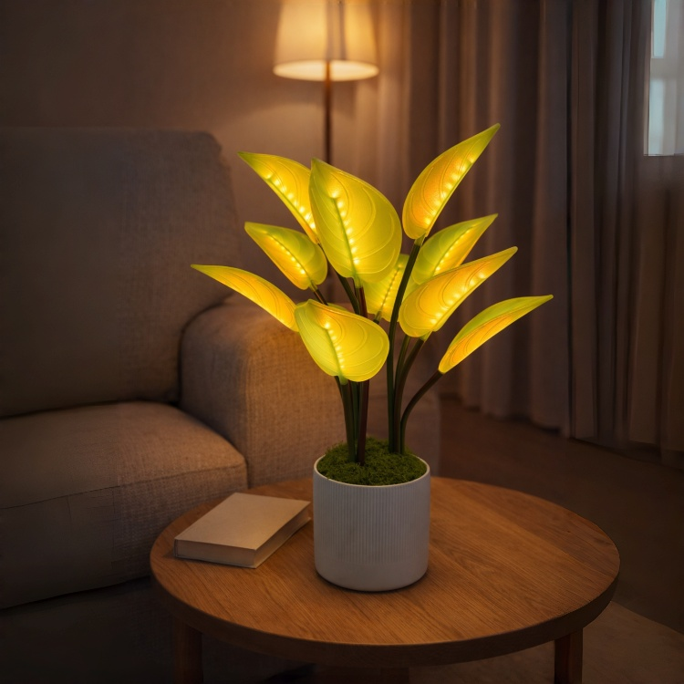 Botanical Decorative Table Lamp Digital LED Plant Light